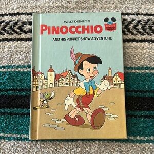 Walt Disney Productions *Vintage* Pinocchio and his Puppet Show Adventure Book